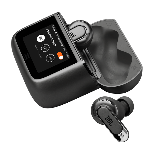 JBL Tour Pro 3 - Black - True Wireless Noise Cancelling earbuds with Smart Charging Case&trade; - Detailshot 1